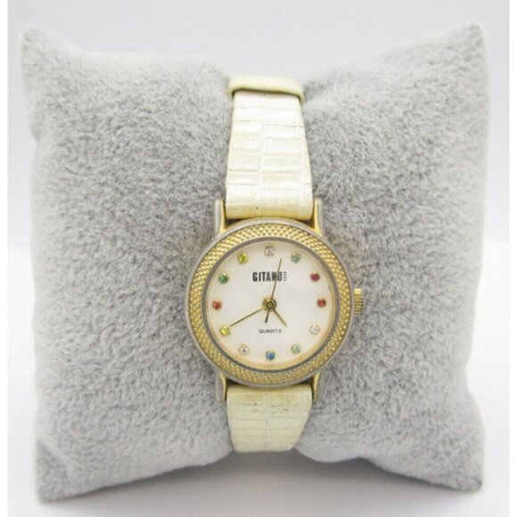 Women Gitano Quartz WR Analog 23mm Round Watch (H466) "New Battery" - Picture 1 of 9